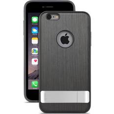 Moshi Coque iGlaze Kameleon iPhone 6 Plus aluminium noir avec pied rétractable