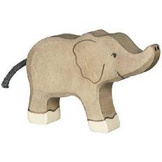 Träfigurer Goki Elephant Small Trunk Raised 80537