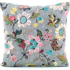 Ceannis Flower Cushion Cover Grey (50x50cm)