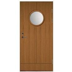 SnickarPer 506G Teak Ytterdörr Klarglas V (90x210cm)