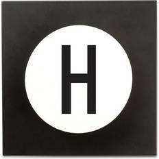 Svarta Krokar & Hängare Barnrum Design Letters Hook2