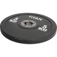 5 kg - Olympisch (50mm) Gewichtsschijven Titan Fitness BOX Elite Bumper Plate Halterschijven 5kg