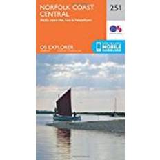 Books OS Explorer Map (251) Norfolk Coast Central