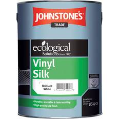 Johnstone's Trade Vinyl Silk Wall Paint, Ceiling Paint Magnolia 5L