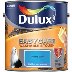 Paint Dulux Easycare Washable &Tough Wall Paint Striking Cyan 2.5L