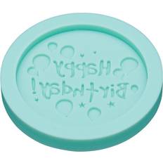 Blue Chocolate Moulds KitchenCraft Sweetly Does It "Happy Birthday" Chocolate Mould 6.4 cm