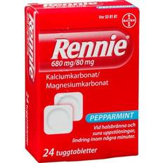 Receptfria läkemedel Rennie 680mg/80mg 24 st Tuggtabletter