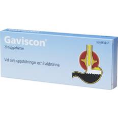 Gaviscon tyggetabletter Gaviscon 20 stk Tyggetabletter