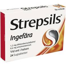 Strepsils Strepsils Ingefær 24 stk Sugetablet