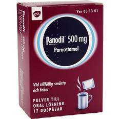 Panodil barn Panodil 500mg 12 st Portionspåse