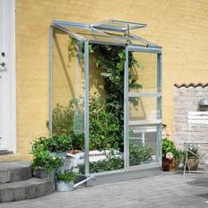 Polykarbonat Väggväxthus Halls Greenhouses Wall Garden 24 0.9m² 4mm Aluminium Polycarbonate