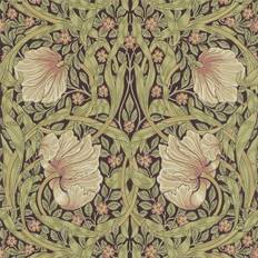 Morris & Co Tapete Pimpernel von Bullrush/ Russet verde