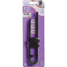 Svarta Skåp- & Lådspärrar DreamBaby Sliding Locks with Catch 2pcs