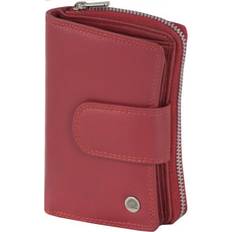 Greenburry Spongy Nappa Leather Wallet - Red