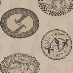 Papiers peints Cole & Son Tapete Matrinah von Gilver/ Stone beige