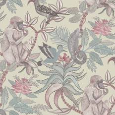 Cole & Son Afrikanische Tapete Savuti von Stone/ Multi grau/rosa