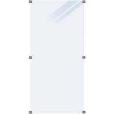 Glas Leuningen Plus Geharde Glasplaat Mat 90 x 180 cm 90x180cm