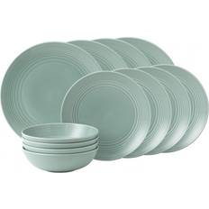 Gris Services de Table Royal Doulton Maze Service de Table 12pcs