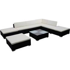 vidaXL 41259 Lounge-Set, 1 Tisch einschl. 3 Stühle