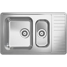 Ruostumaton teräs Keittiön pesualtaat Stala Lyria L40-17S Kitchen Sink 79 x 500 mm