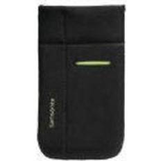 Neopreno Fundas de teléfono móvil Samsonite Airglow Mobile Mobile Sleeve 12 cm Farbe: black/green (schwarz)