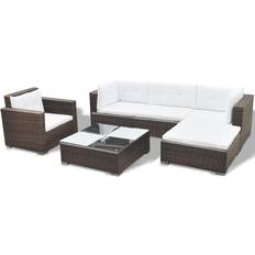 vidaXL 41873 Loungeset, 1 Bord inkl. 1 Stolar & 1 Soffor