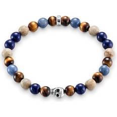 Œil de tigre Bijoux Thomas Sabo bracelet multicolore A1532-926-7-L17 marron/bleu foncé/bleu clair/naturel/argenté