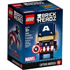 Captain america lego LEGO Brick Headz Captain America 41589