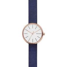 Skagen SKW2592 Leder Blauw 12mm