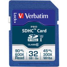 SDHC Memory Cards Verbatim Pro SDHC UHS-I U3 V30 32GB (600x)