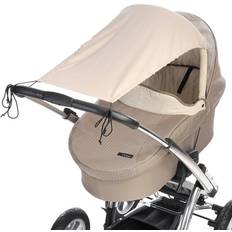 Beige Kinderwagenschutz Diago Microfibre Awning Pram