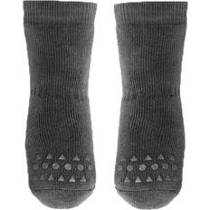 Go Baby Go Non Slip Socks - Dark Grey Melange