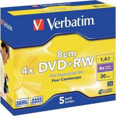 Tomma dvd rw skivor Verbatim DVD+RW 1.4GB 4x Jewelcase 5-Pack 8cm