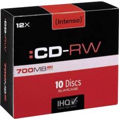 Intenso Pack 10 Cd-rw 700mb 52x