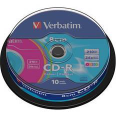 Optical Storage Verbatim CD-R Colour 210MB 24x Spindle 10-Pack