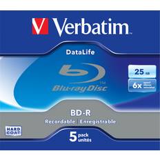 Bd r 25gb Verbatim DataLife 6x, 25 GB, BD-R, Kotelo, 5 kpl