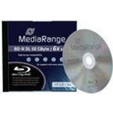 Stockage Optique MediaRange BD-R DL 50 Go 6x boîtier CD