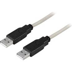 USB-kabel Kabler Deltaco 2.0 USB A - USB A M-M 1m