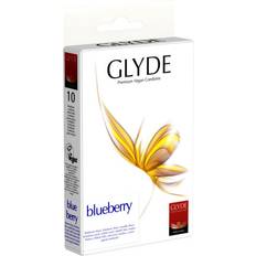 Blue Condoms Sex Toys Glyde Blueberry 10-pack