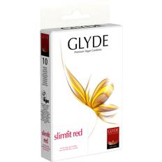 Glyde Préservatifs Slimfit Vegan 49mm (Couleur ROUGE/SLIMFIT RED)