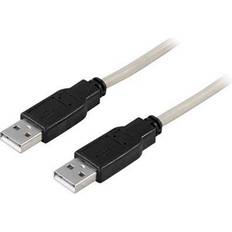 Hane - Hane - USB A-USB A - USB-kabel Kablar Deltaco USB A - USB A 2.0 3m