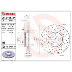 Brembo Xtra Line 09.9468.2X 3 5 Portes Premacy