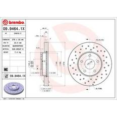 Bromsskivor volvo v50 Brembo 09.9464.1X