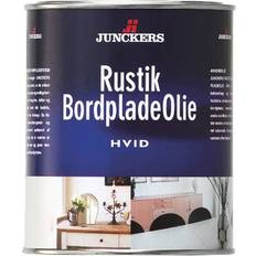 Hvide - Olier Maling Junckers Rustik Bordplade Træolie Hvid 0.75L