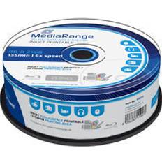 Blu-ray Optische Opslag MediaRange BD-R 25 GB blu-ray media 6x, 25 stuks, bedrukbaar