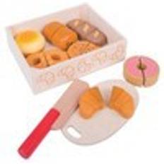 Food Toys on sale Bigjigs Cutting Bread & Pastries Crate