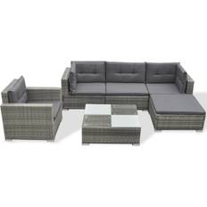 vidaXL 41879 Loungesæt, 1 borde inkl. 1 stole & 3 sofaer