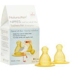 Natursutten Babyudstyr Natursutten Nipples Slow Flow 0mth+ 2-pack