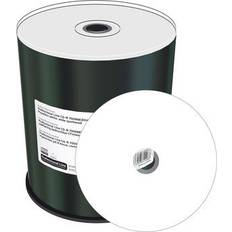 100 - CD Optisk lagring MediaRange CD-R White 700MB 52x Spindle 100-Pack Wide Inkjet