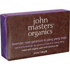 Blomsterduft Kropssæber John Masters Organics Lavendel Rose Geranium & Ylang Ylang Sæbe 128g